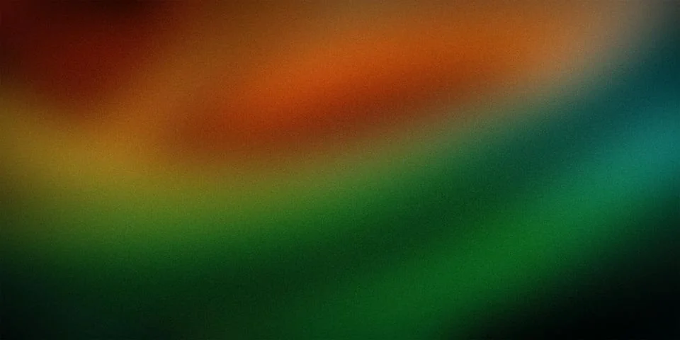 Vivid gradient background blending warm shades of orange and green. Perfect.. Stock Illustration