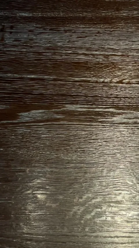 Vivid grain pattern with warm brown coloration and glossy surface Stock Footage 347332910