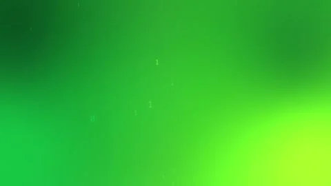 Vivid green gradient with subtle floating binary digits, Seamless Loop Stock Footage 341856760