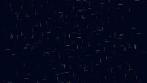 Vivid green squares gracefully float on a black background Stock-Footage 267054651