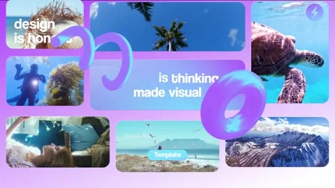 Vivid Grid Slides After Effects stock