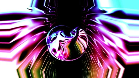 Vivid Holographic Multi-Color Liquid Gold Pour and Mesh Flowing Abstract Ba.. Видео 342783596