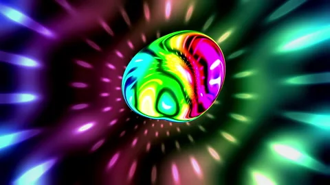 Vivid Lapis Lazuli Gold Hyperdrive Starburst Abstract Background with Holog.. 動画素材 342461484