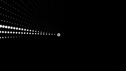 Vivid light patterns moving through a dark space Stock Footage 339519399