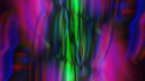 Vivid Liquid Neon Distortion Abstract VJ Background Loop Stock Footage 333302791