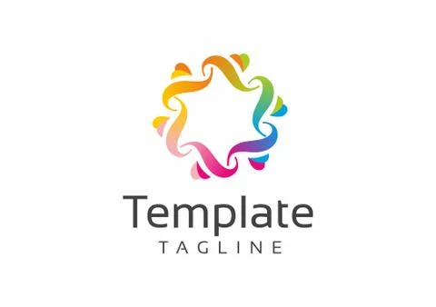 Vivid logo pattern Stock Illustration