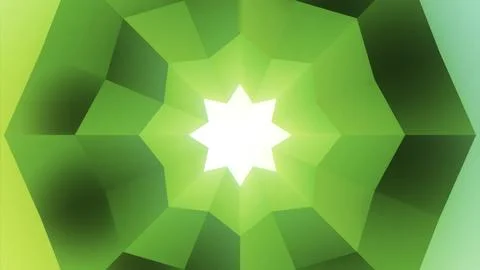 Vivid mandala background with geometrical elements. Design. Star changing shapes Illustrazione stock