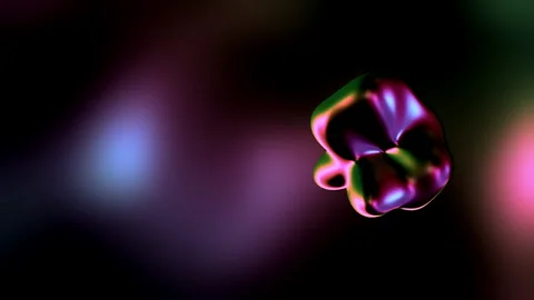 Vivid Multi-Color Psychedelic Plasma Nebula Flow with Holographic Bokeh Shi.. 動画素材 342406410