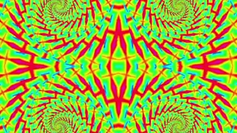 Vivid Multicolor Spiral Optical Illusion Pattern Vídeo Stock 332178749