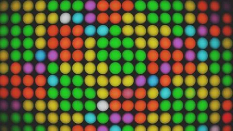 Vivid multicolored sphere pixel matrix Illustration