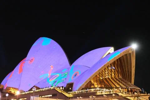 Vivid Opera House 스톡 사진