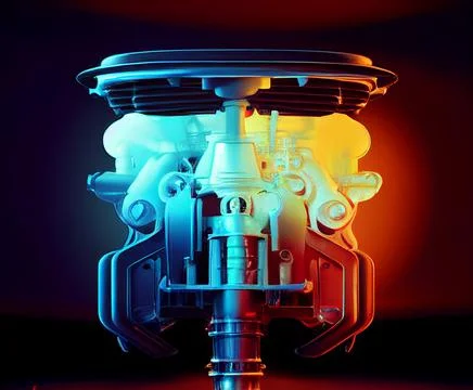Vivid pattern of the internal combustion engine 스톡 일러스트