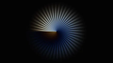 Vivid patterns of light create an abstract circular design Stock Footage 338236949