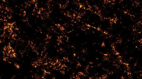 Vivid patterns of light dance across a dark cosmic canvas at night Stock Illustration
