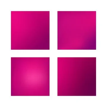 Vivid pink purple gradient square background pack Stock Illustration