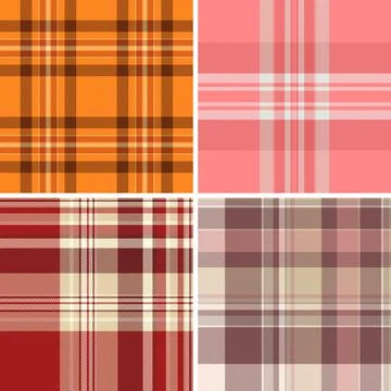 Vivid plaid pattern created children apparel. Cheerful tartan colors energize Illustrazione stock