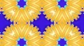 Vivid purple and yellow kaleidoscope background, loop HD Footage