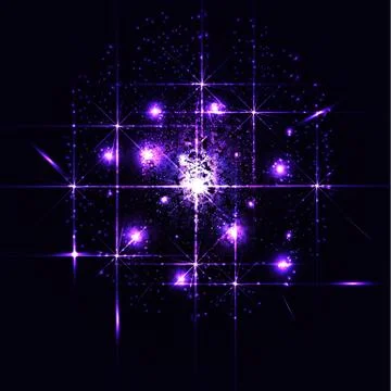 Vivid purple flash Stock-Illustration
