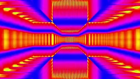 Vivid Rainbow Gradient Rectangular Pattern Vidéo 332178813