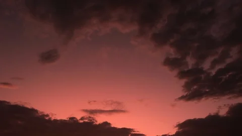 Vivid red dawn sky time lapse Stock Footage 115988142