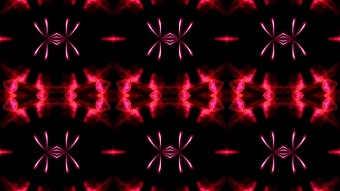 Vivid red geometric patterns pulsating dynamically for music visualization Stock Footage 292145944