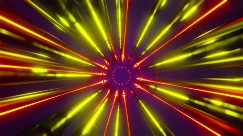 Vivid Spinning Light Tunnel Loop 스톡 동영상 194509852