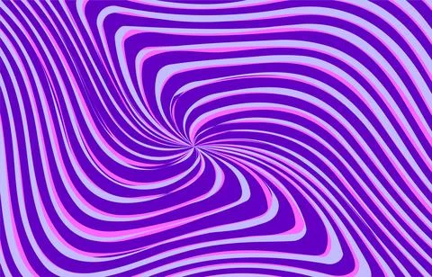 Vivid spiral background with swirling waves creating an optical, psychedeli.. Stock Illustration
