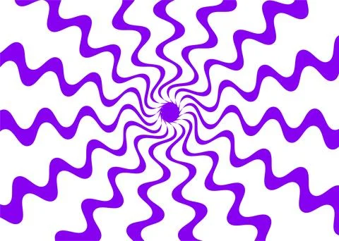 Vivid spiral background with swirling waves creating an optical, psychedeli.. Stock Illustration