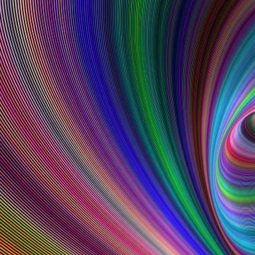 Vivid storm  - abstract computer generated art イラスト素材