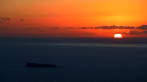Vivid sunset over water. Stock Footage 88342909
