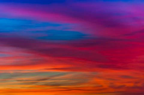 Vivid sunset Foto stock