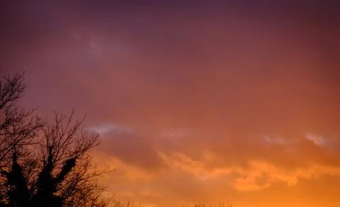 Vivid Sunset Stockfoto's