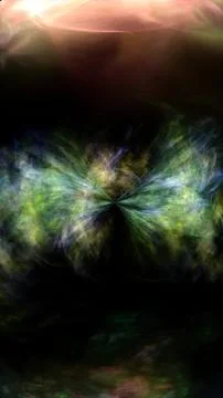 Vivid swirling plasma cloud in abstract form, radiating energy and light ag.. Stock Illustration