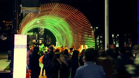 Vivid Sydney 2013 Timelapse Stock Footage 155727334