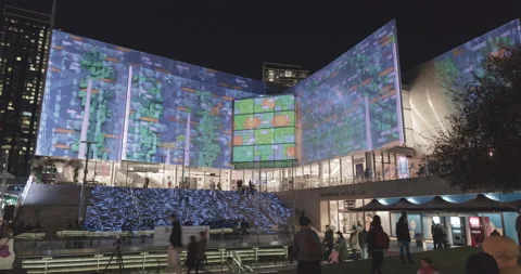Vivid Sydney 2014 Timelapse Stockbeeldmateriaal 155738882