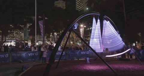 Vivid Sydney 2014 Timelapse Stock-Footage 155738892