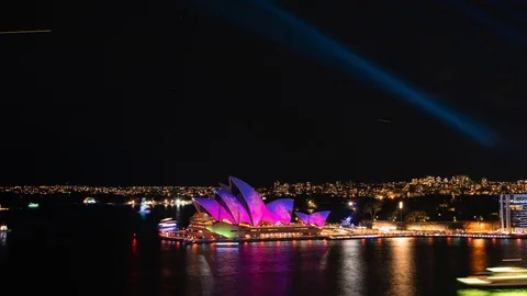 Vivid Sydney time lapse Video stock 112394859