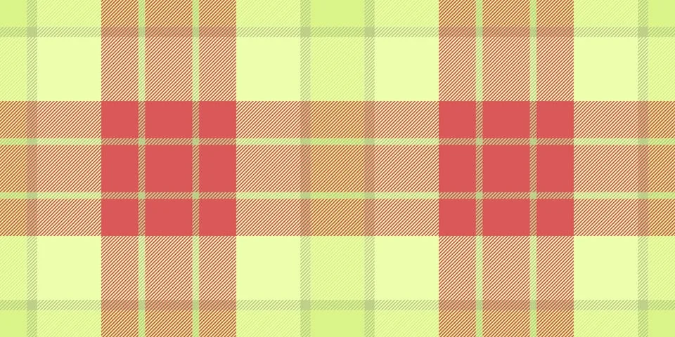 Vivid tartan pattern vector, present check fabric seamless. Skirt textile t.. Stock Illustration