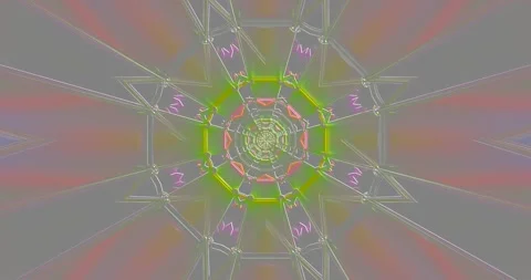 Vivid tunnel experience with seamless looping visuals creating a Stock Footage 316610695