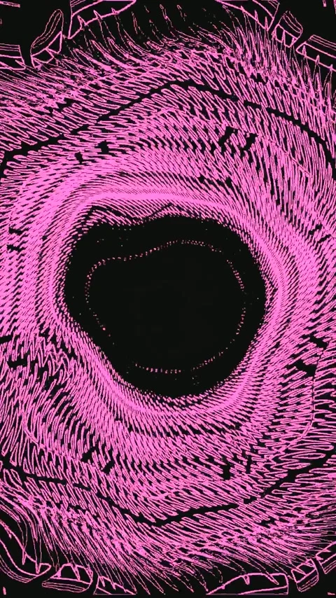 Vivid tunnel loop creating a mesmerizing visual experience with pink and bl.. Video stock 321563685