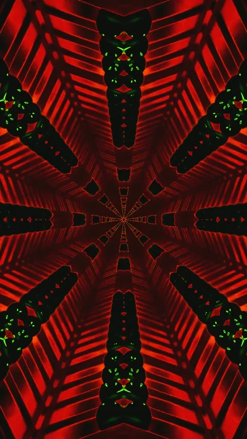 Vivid tunnel video loop creates a mesmerizing visual experience with vibran.. Stock Footage 321575789