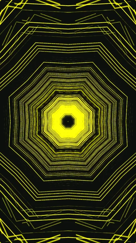 Vivid tunnel video loop with dynamic lines and bright colors suitable for s.. Stock Footage 321571949