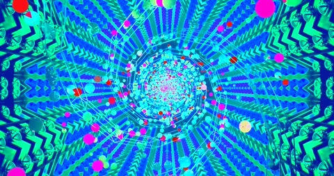 Vivid tunnel video loop screensaver with colorful spirals and motion graphi.. Stock Footage 321622779