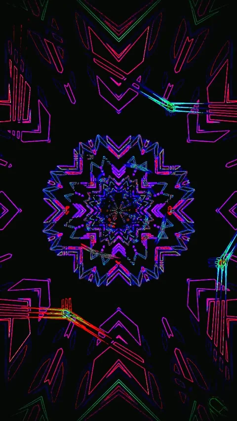 Vivid tunnel video vj loop creates immersive visual experience with dynamic.. Stock Footage 321568703