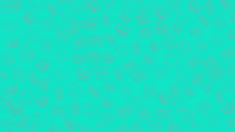 Vivid turquoise background with subtle textured pattern and abstract design Stock-Footage 330829154