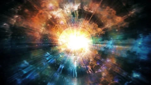 Vivid universe with nebulae Video stock 231171495