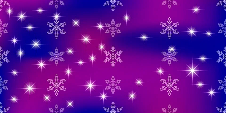 Vivid vector background with snowflakes Stock Illustration