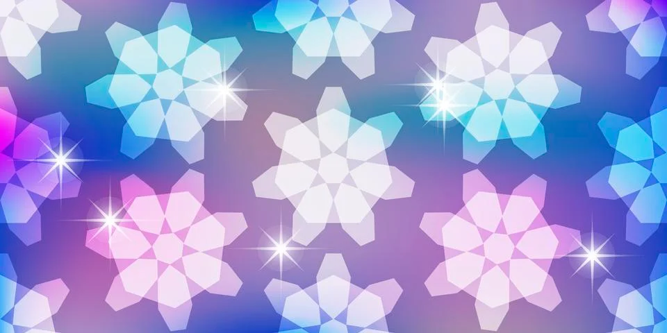 Vivid vector background with snowflakes soft color Stock Illustration