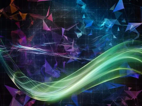Vivid Virtual World Stockillustratie