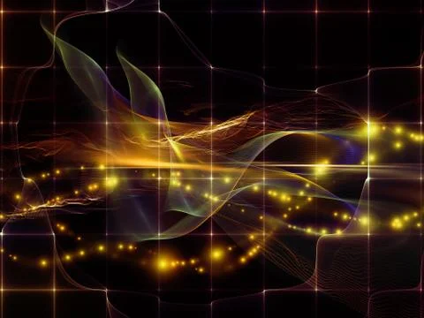 Vivid Virtual World Illustrazione stock